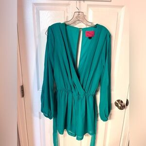 Long sleeve, short pant romper